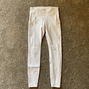 White size 6 lululemon leggings